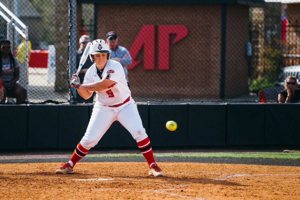 Softball comes up short in a double header with  JSU on Friday, April 13. STAFF PHOTOGRAPHER | THE ALL STATE