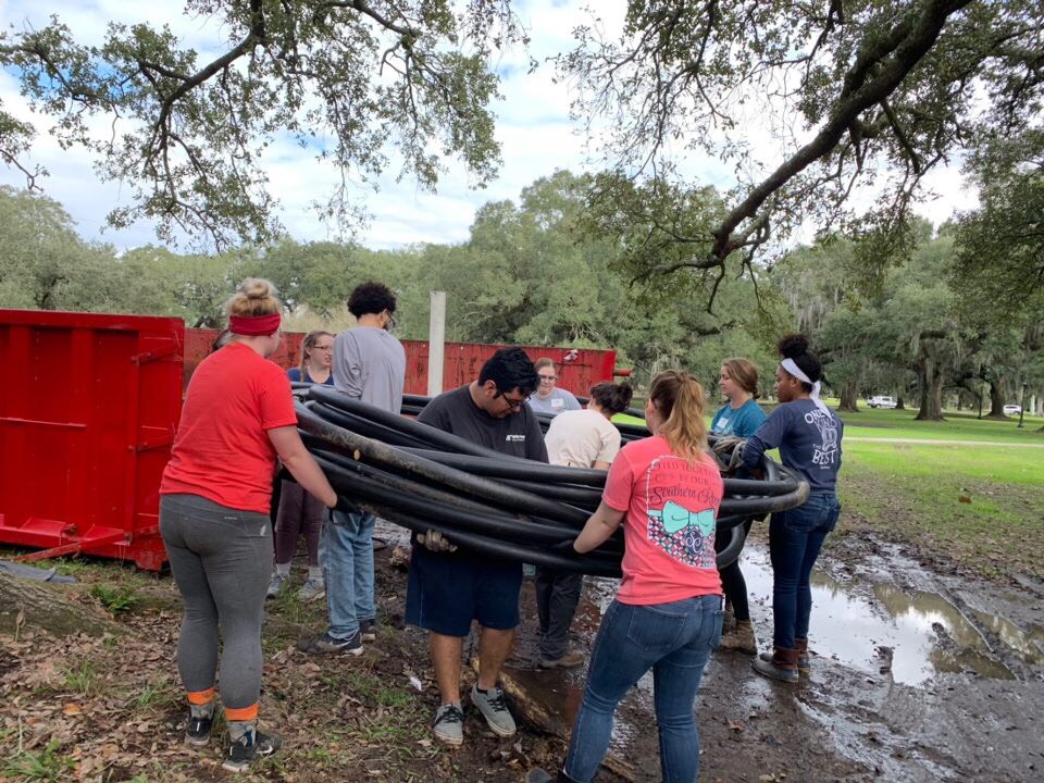 Students volunteer in New Orleans, Louisiana during the 2019 winter break. FRANCISCO VELASCO | CONTRIBUTED PHOTO