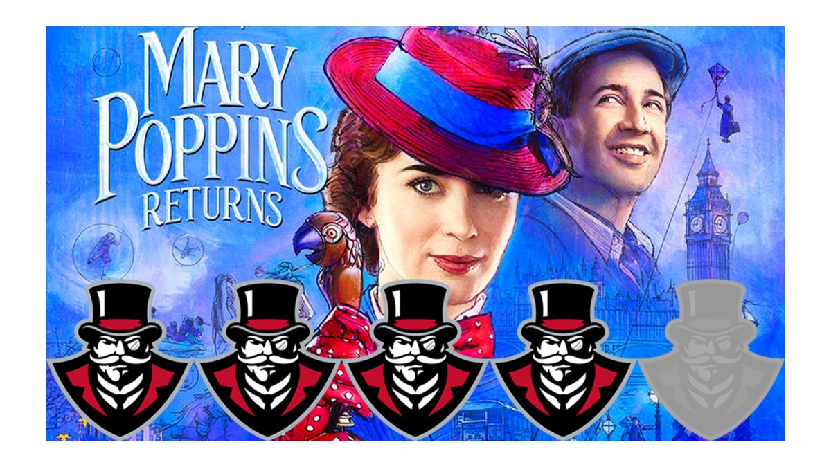 'Mary Poppins Returns' receives a 4 out of 5 Gov Rating. GOV HEAD GRAPHIC | SHANIA GREEN