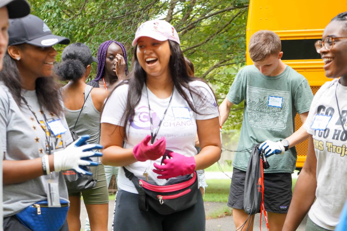 Students from all walks of life volunteer in service projects