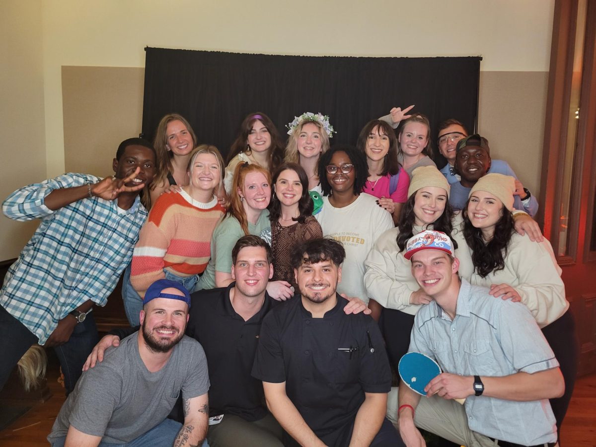 LifePoint Church along with community members and students posed for a selfie at The Gathering on Oct. 29.
