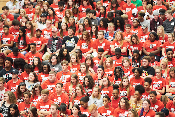 The freshmen on their first official day as an AP student. Photo by Chase Gozy | The AllState