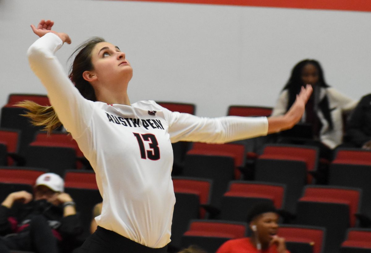 Women's Volleyball Beats Jacksonville State on October 19 at the Dunn center. ANGEL POWELL | THE ALL STATE