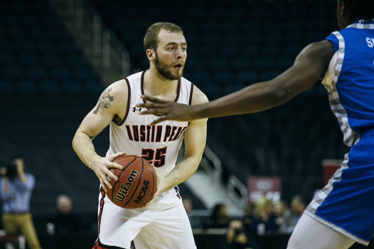 APSU men's basketball defeated Eastern Illinois 79-94 in the OVC Tournament Semifinals on March 1 in Evansville Indiana. STAFF PHOTOGRAPHER | THE ALL STATE 