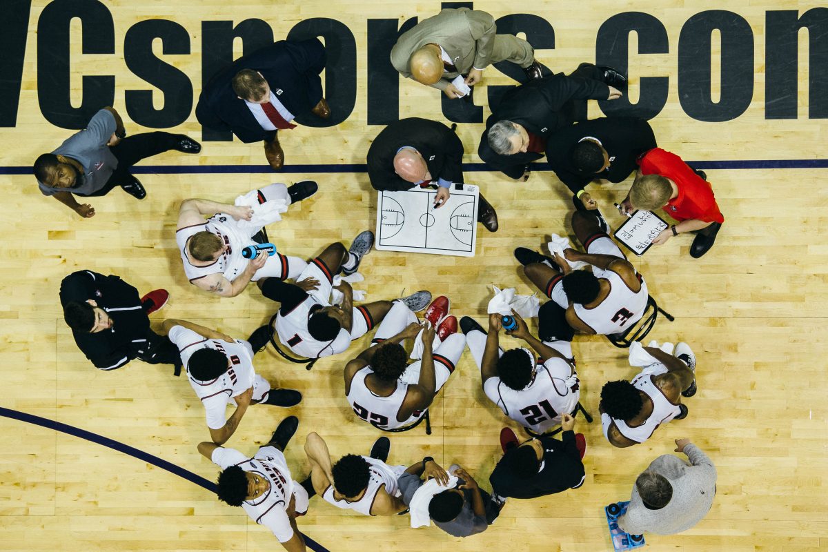 The Govs compete in the 2018 OVC Men's Basketball Championship Tournament. STAFF PHOTOGRAPHER | THE ALL STATE