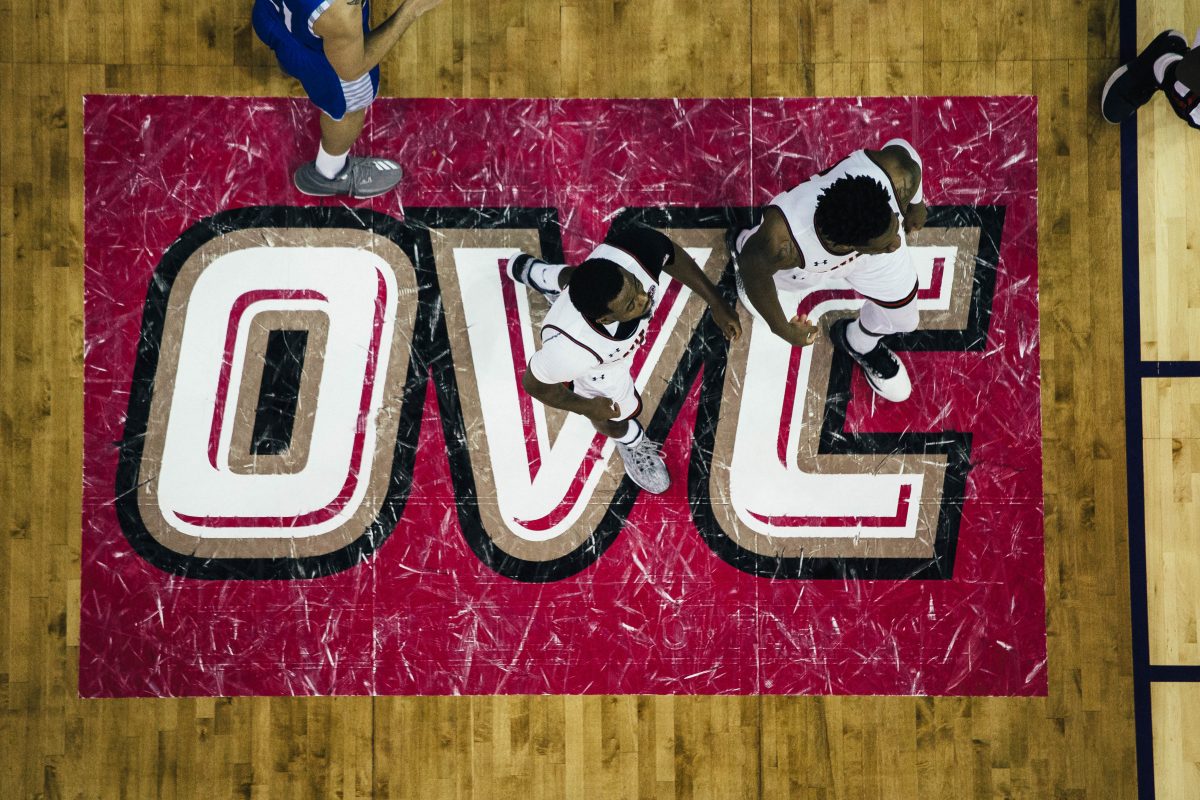 The court from the 2017-18 Ohio  Valley Conference Championship Tournament in Evansville, Indiana. STAFF PHOTOGRAPHER | THE ALL STATE