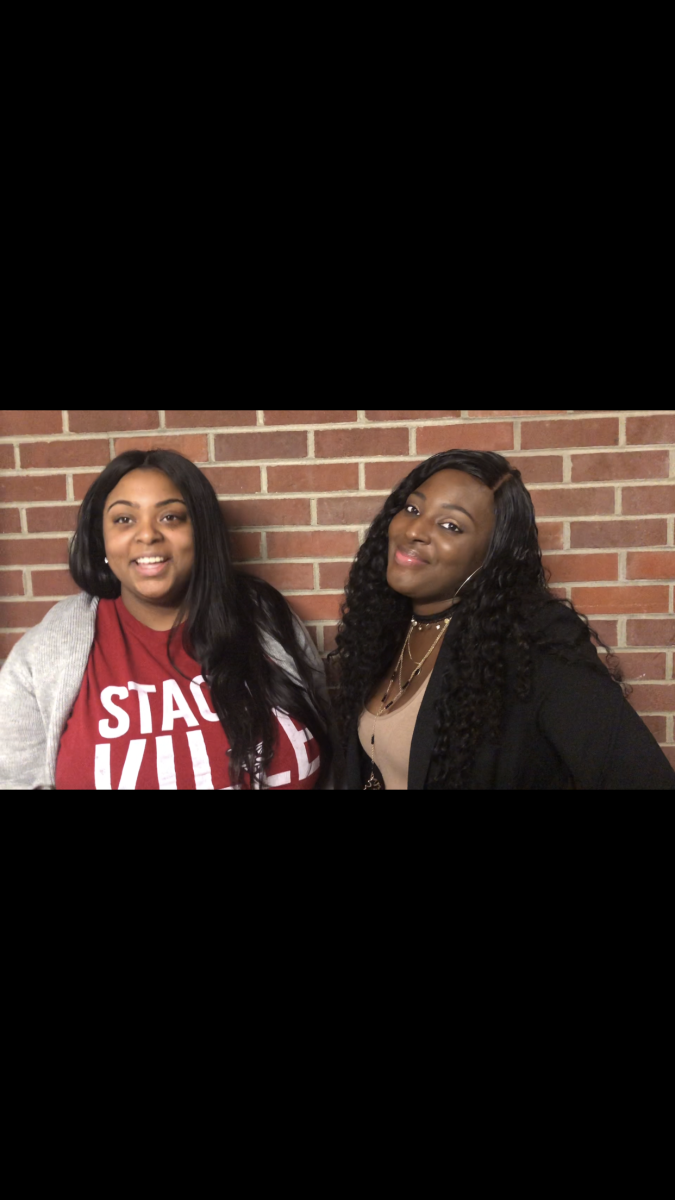 APSU students Destiny Bridgeforth and Makayla Fuller attended the GPC's Wild 'N' Out event on Wednesday, February 6. DOMINIC GONZALEZ | THE ALL STATE