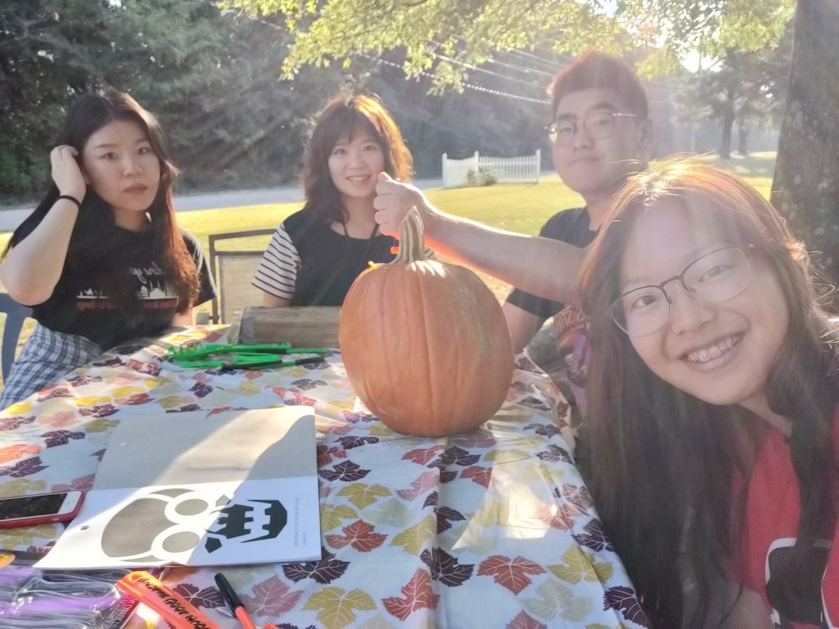 Rou-Yu Ye (middle left), Zhi-Sin Lin (far right) and friends enjoy time together in Paris, Tennessee. CONTRIBUTED PHOTO: ZHI-SIN LIN