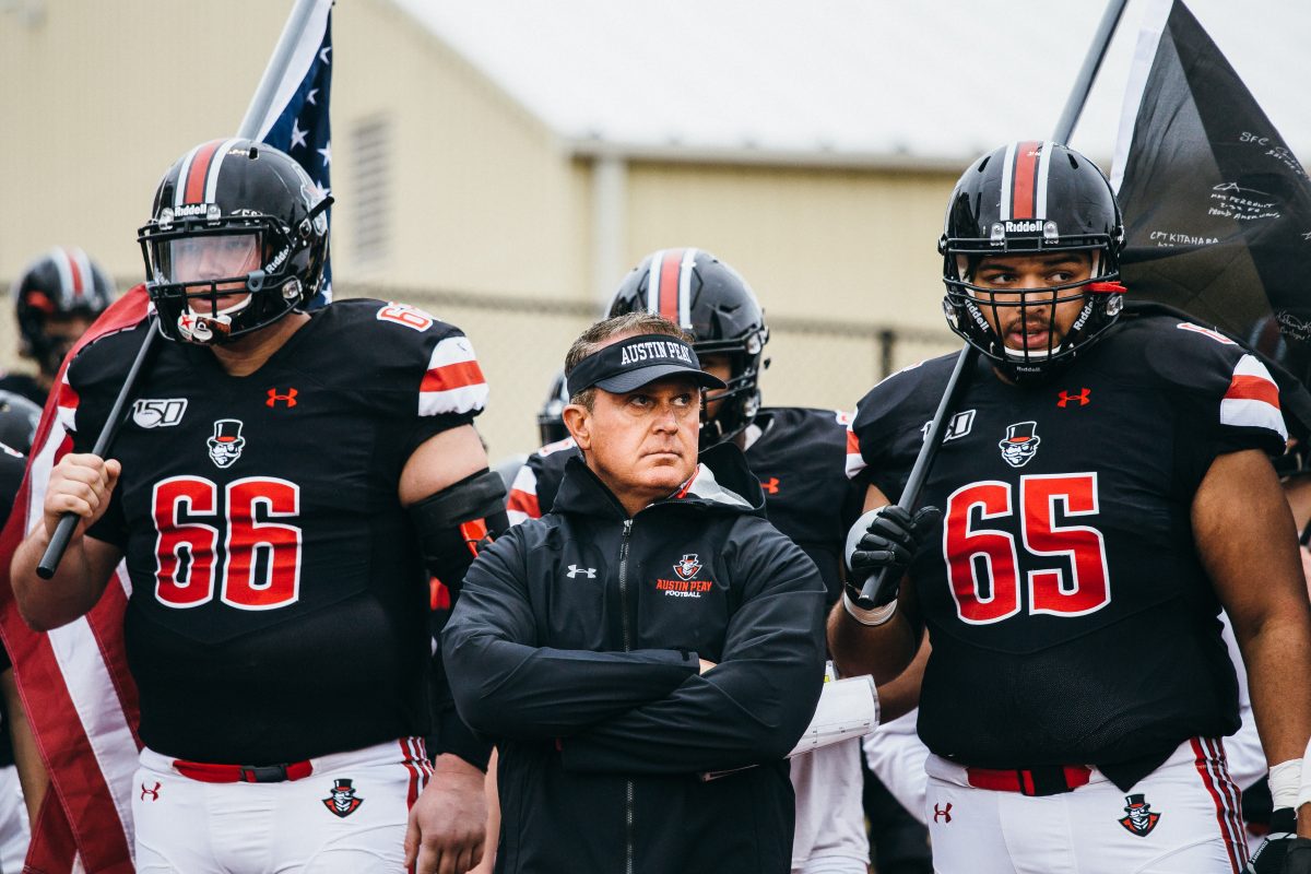 Members of OVC Champion team and Coach Hudspeth
Photo| Benjamin Little