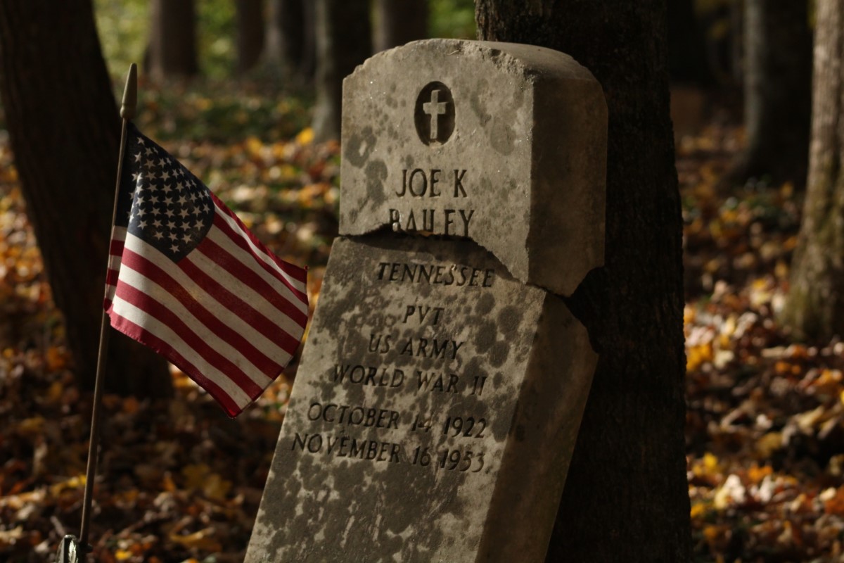 A gravestone at Mount Olive Cemetery of Clarksville. T'YANA HUDSON | THE ALL STATE