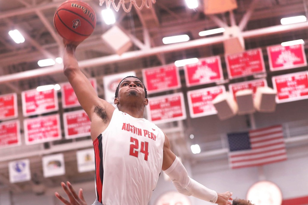 Cameron Copeland put up 18 points in a 92-63 exhibition win. ROBERT SMITH | APSU ATHLETICS