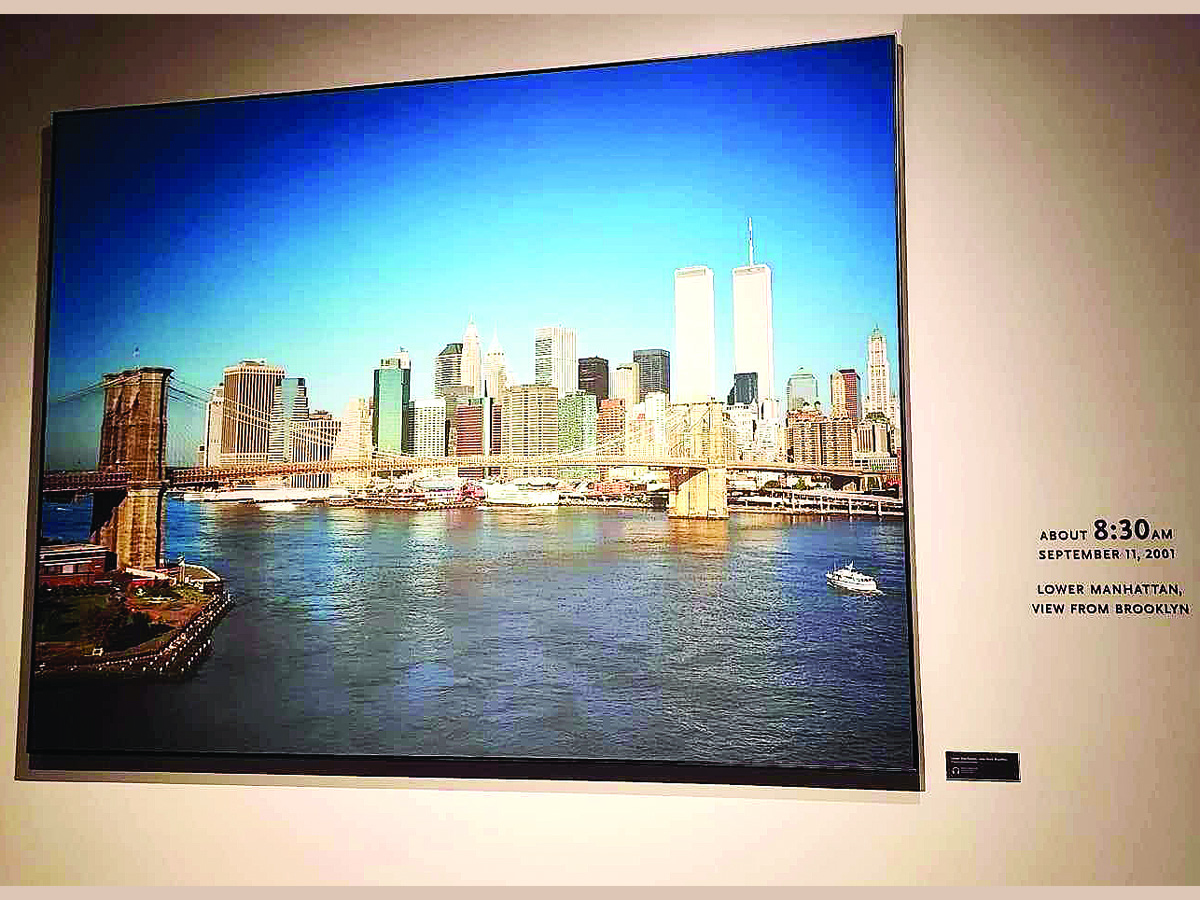 Austin Peay State University student, Nathan Smith, provided a picture taken at the 9/11 Memorial and Museum, showing the view of lower Manhattan the morning of the attack.