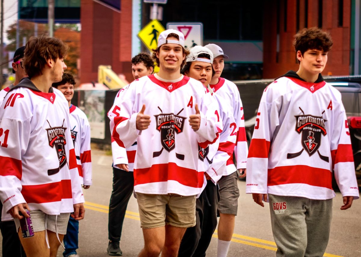 Austin Peay State University’s club hockey team participated in the 79th annual Homecoming Parade yesterday morning.