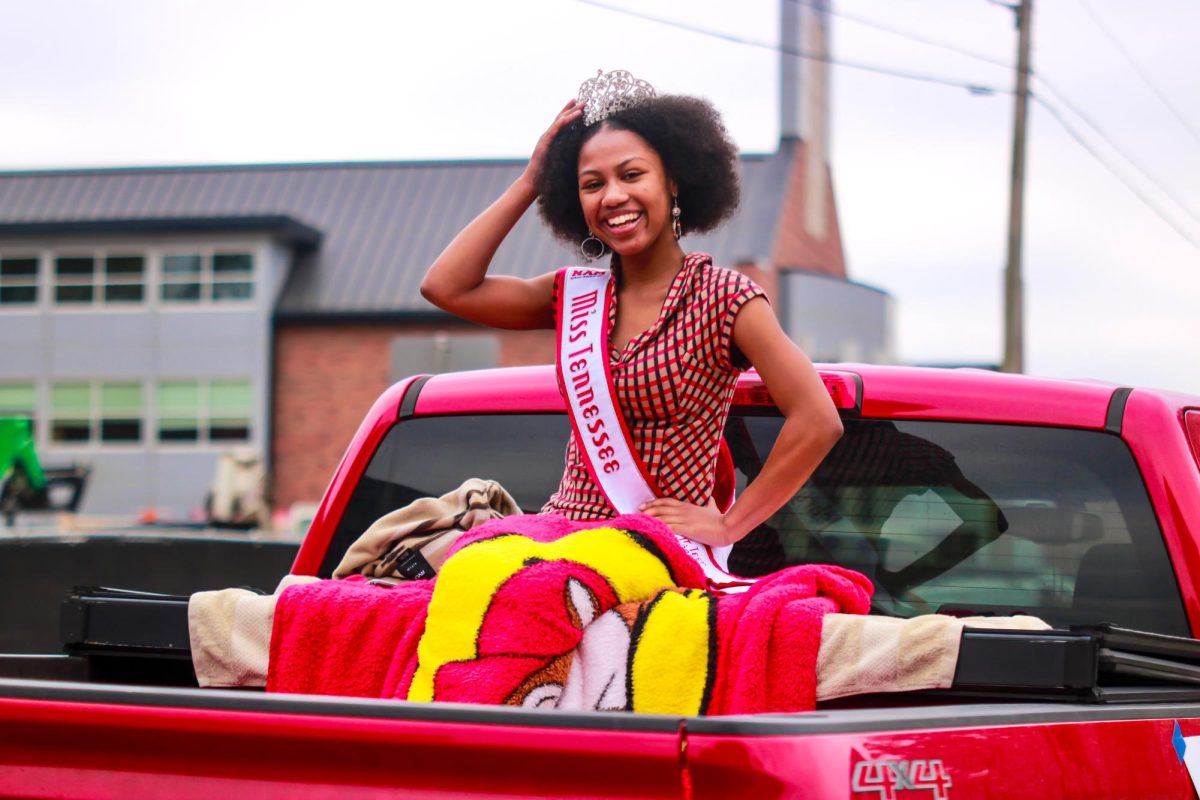 Miss Jehryeia Morris, National American Miss Tennessee Jr., attended Austin Peay’s 79th Annual Homecoming Parade yesterday morning.