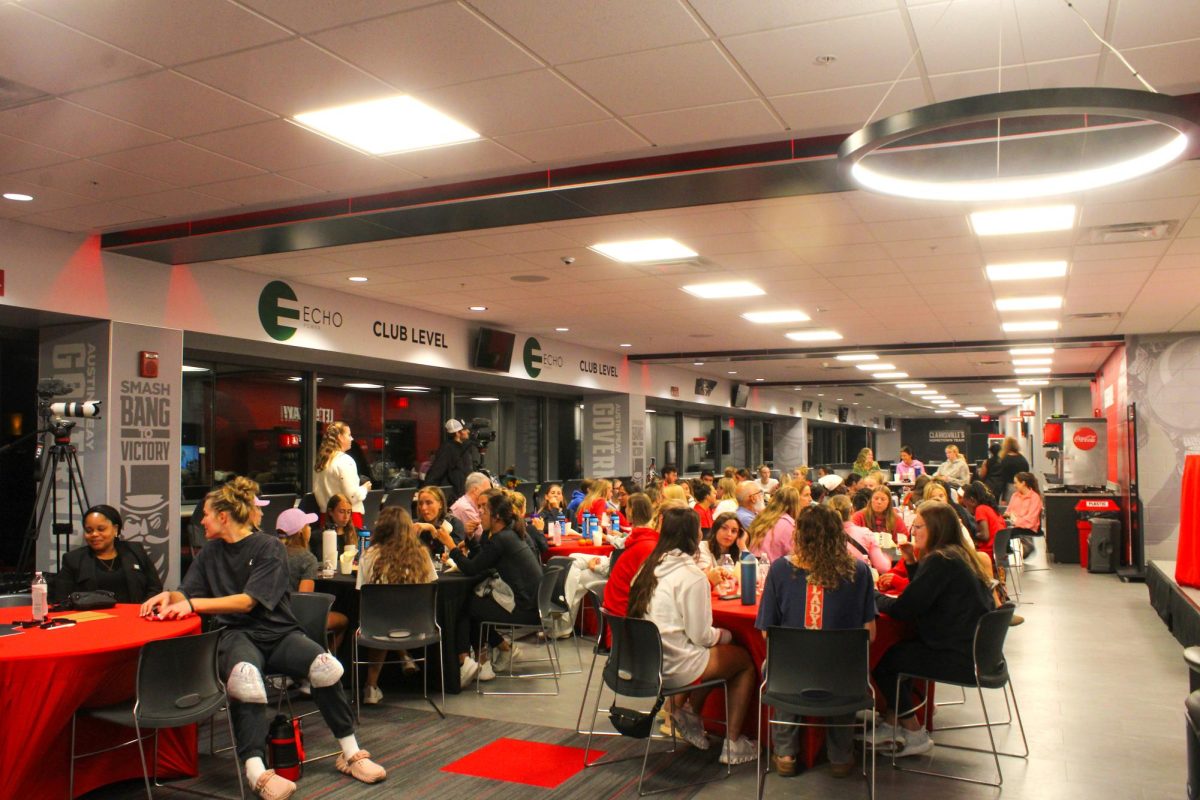 For student athlete mental health week from Oct. 6-12, Katie Bahn shared her struggles with mental and physical health with students of Austin Peay State University.