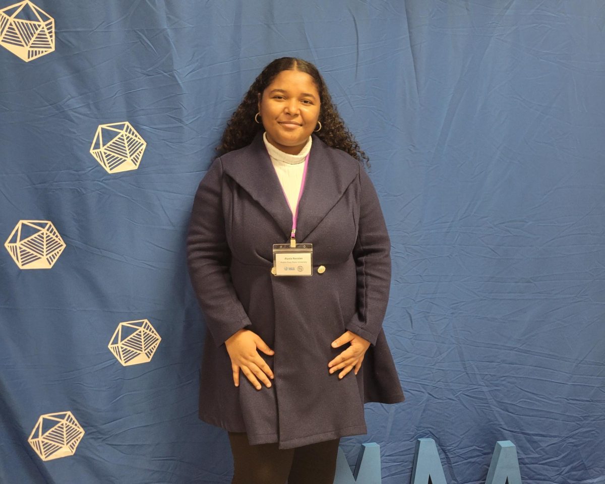 Alysia Norales, Austin Peay State University STEM graduate student at the Mathematics Association of America's South Eastern Conference.