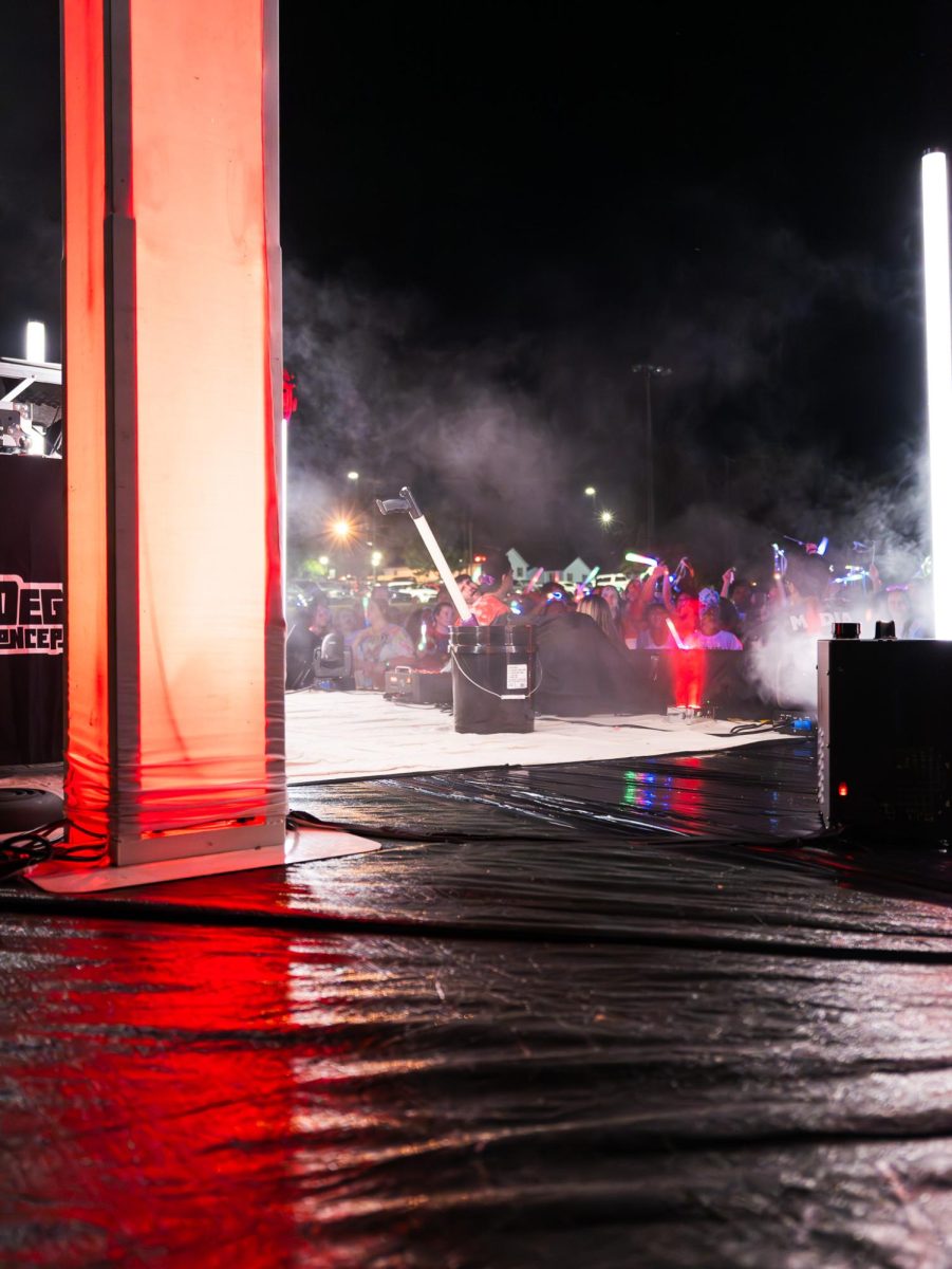 APSU students gather at the Intramural field to celebrate the 5th annual Glowchella event on Friday, Aug. 22, 2025.