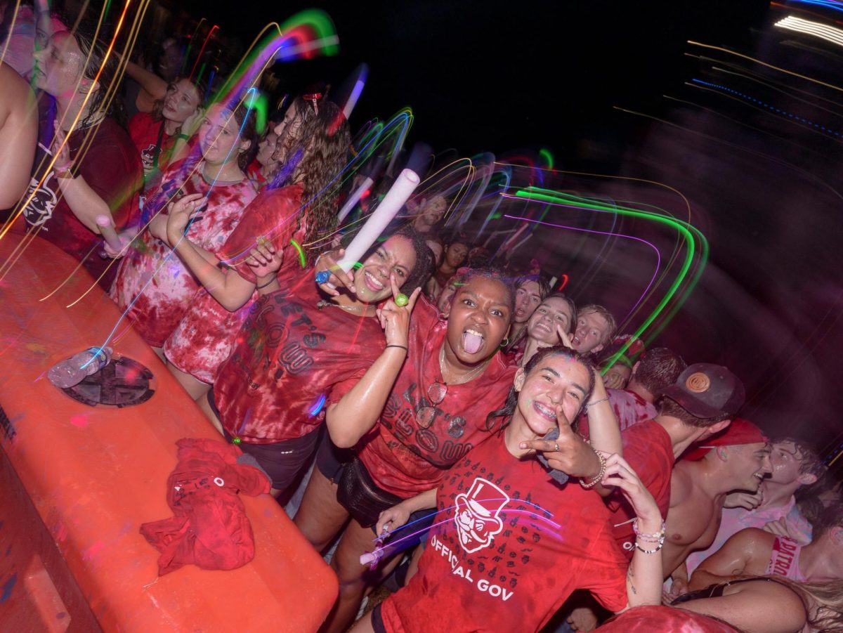 APSU students gather at the Intramural field to celebrate the 5th annual Glowchella event on Friday Aug. 22, 2025