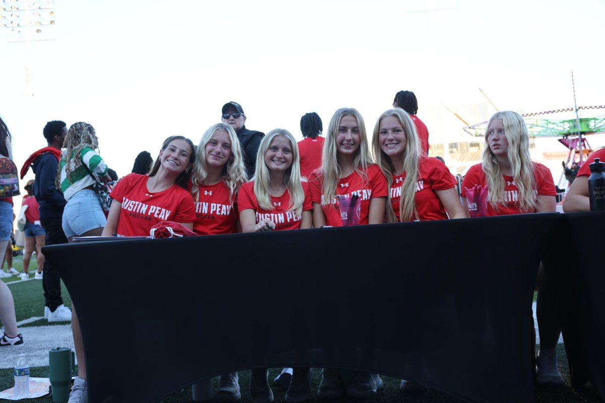 Austin Peay State University Soccer signed autographs at the Govs Fest at Fortera Stadium on Aug. 22, 2025. 