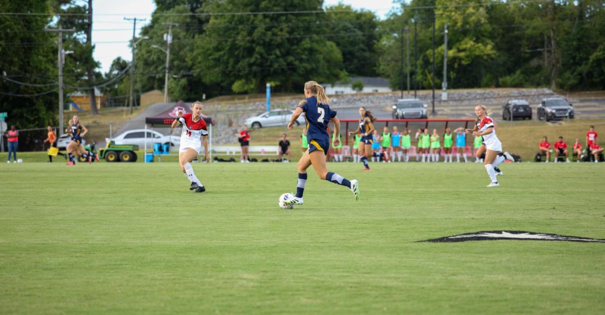 Freshman Mid-Fielder Kaylee Hansen played the best defense as the Lady Govs would go on to take a tough loss to the Lady Mocs 0-1 on August 28, 2025, at Morgan Bros Field. 