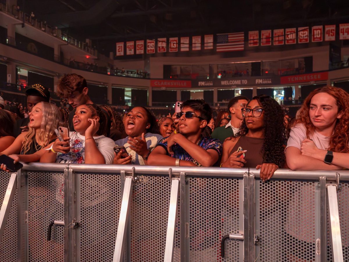 Austin Peay students in attendance at the Peayple's Concert held at F&M Bank arena Sept. 26, 2025.