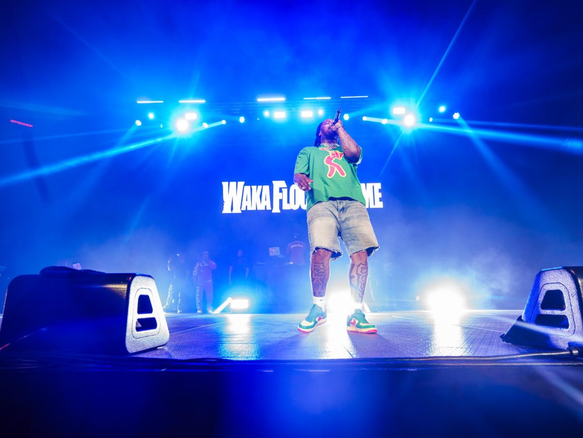 Waka Flocka headlining the Peayple's Concert held at F&M Bank Arena Sept. 26, 2025.