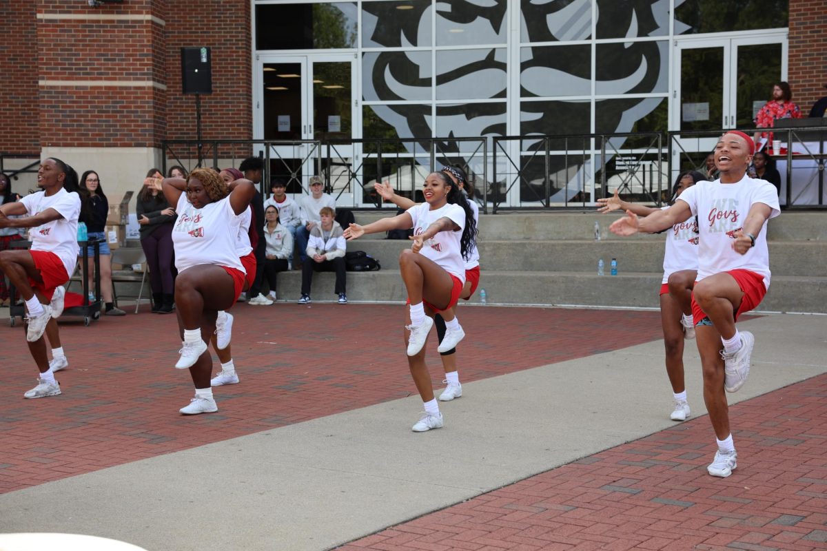 The Austin Peay State University hosts its Homecoming Bash, with the local dance team performing in the MUC Plaza on Oct. 24, 2025. 