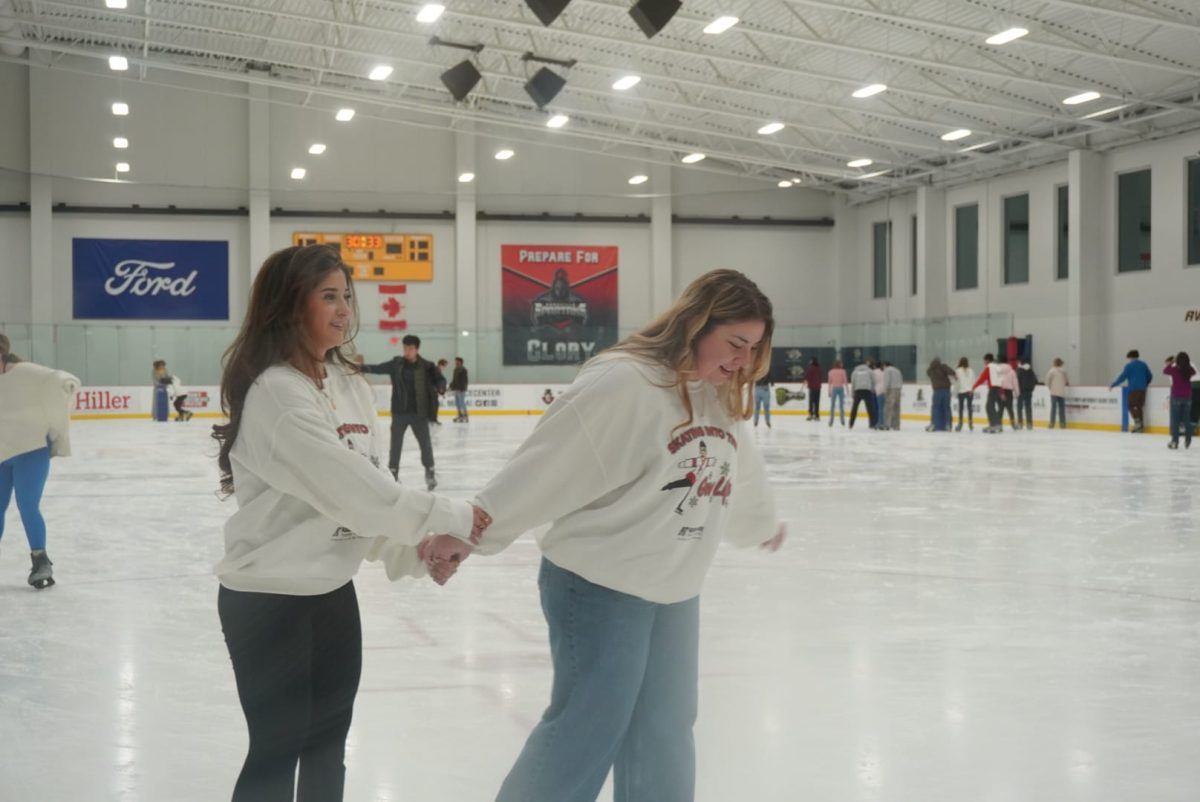 Austin Peay State University students, skating together at the Ford Ice Rink, on Friday, February 6th.