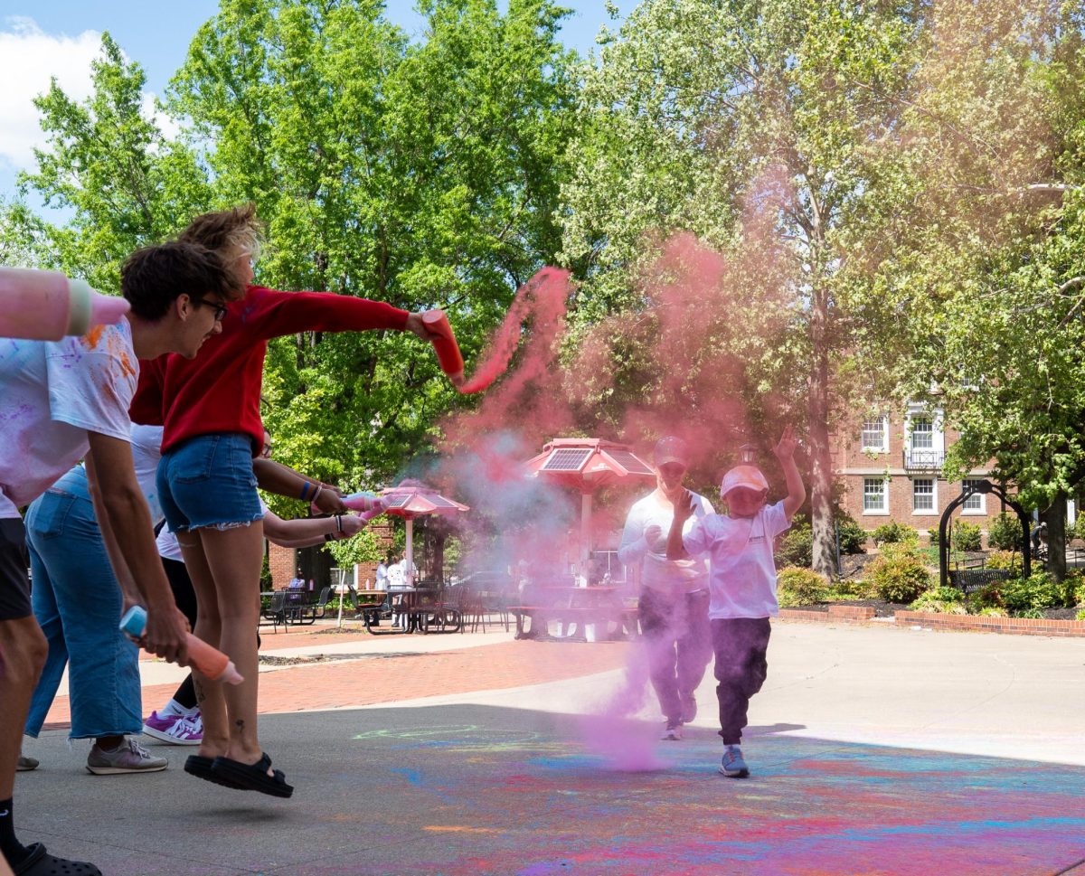 APSU students and Clarksville community members participate in the annual Color Run Sunday, April 19, on Austin Peay's campus hosted by APSU Student Life and Engagement.