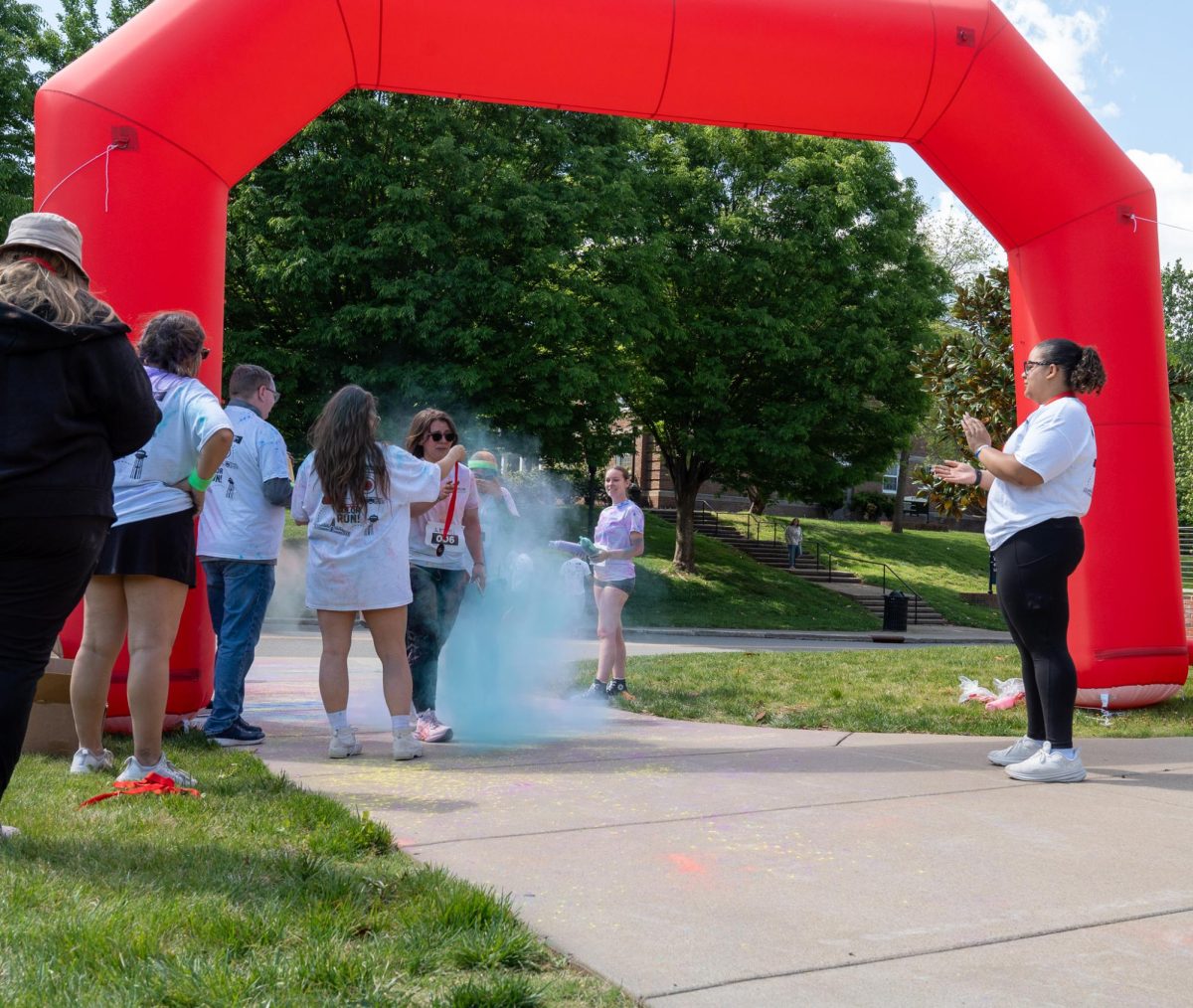 APSU students participate in the annual Color Run Sunday, April 19, on Austin Peay's campus hosted by APSU Student Life and Engagement.