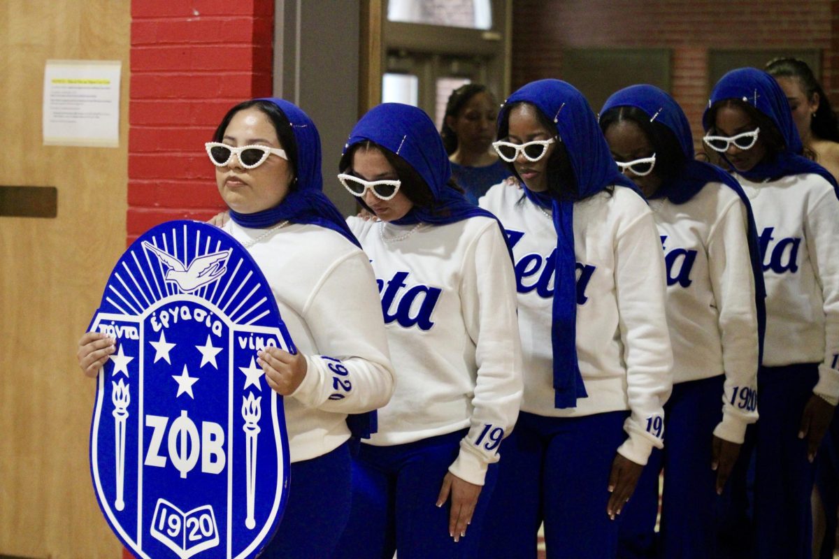 New members of the Gamma Nu Chapter of Zeta Phi Beta Sorority, Inc. enter the Memorial Health Red Barn during their show Monday night, April 27, 2026.